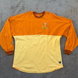 Disney Orange and Yellow Fruit Graphic Sweatshirt Orange Bird XXL Spirit Jersey